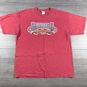 Alabama The American Farewell Tour 2003 Shirt Mens XL Red Vintage Band Tee
